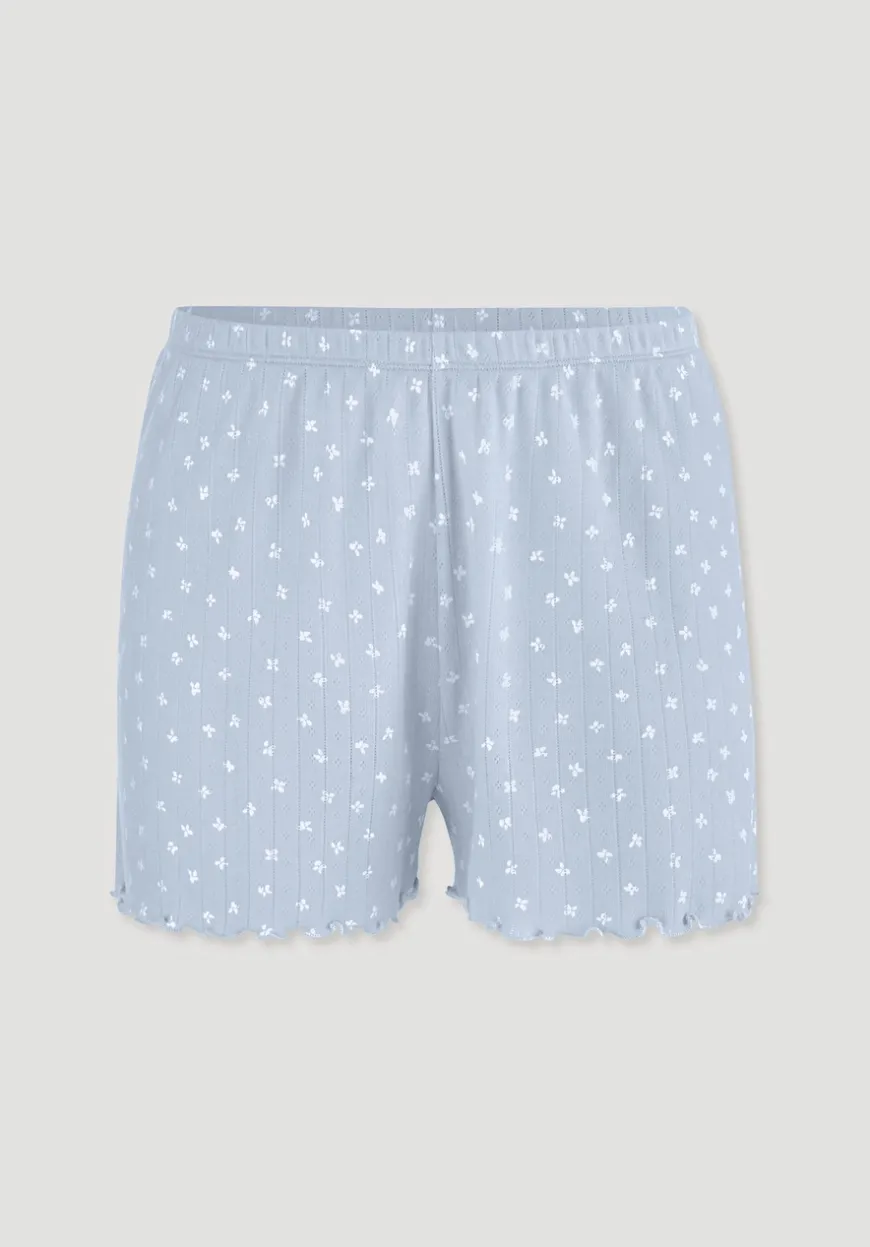hessnatur Pointelle Schlafshorts PURE COTTON aus reiner Bio-Baumwolle von|Damen Nachtwäsche|Nachtwäsche