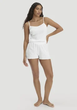 hessnatur Pointelle Schlafshorts PURE COTTON aus reiner Bio-Baumwolle von|Damen Nachtwäsche|Nachtwäsche