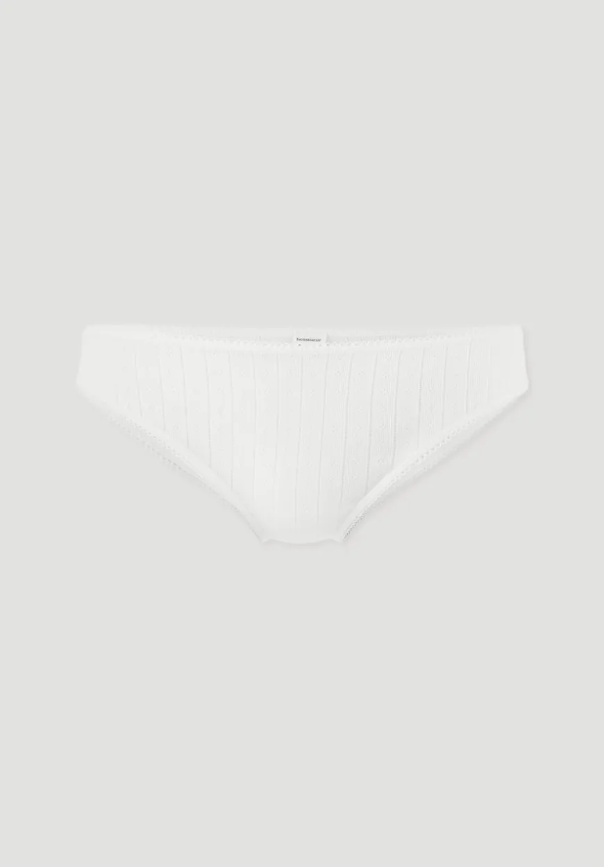 hessnatur Pointelle Slip Regular Cut PURE COTTON aus reiner Bio-Baumwolle von|Damen Unterteile|Unterteile