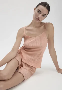 hessnatur Pointelle Spaghetti Top PURE COTTON aus reiner Bio-Baumwolle von|Damen Pure Pointelle