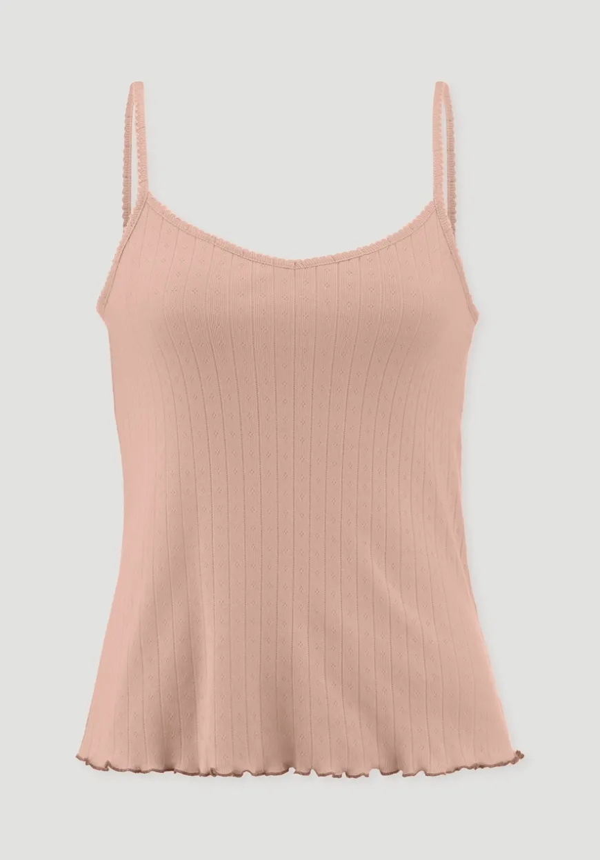 hessnatur Pointelle Spaghetti Top PURE COTTON aus reiner Bio-Baumwolle von|Damen Pure Pointelle