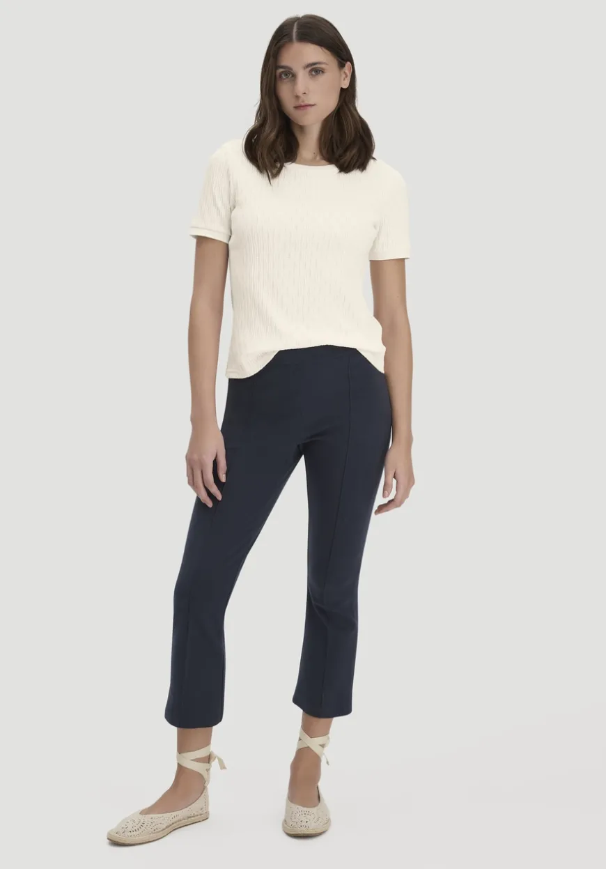 hessnatur Pointelle T-Shirt Regular aus reiner Bio-Baumwolle von|Damen Shirts & Tops