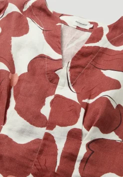 hessnatur Print Bluse Relaxed aus reinem Leinen von|Damen Blusen