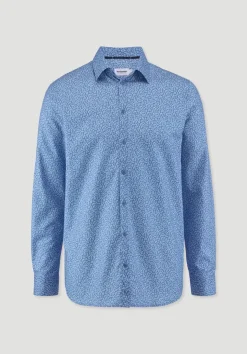 hessnatur Print Hemd Regular aus reiner Bio-Baumwolle von|Herren Hemden