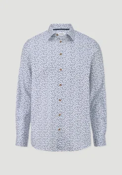 hessnatur Print Hemd Regular aus reiner Bio-Baumwolle von|Herren Hemden