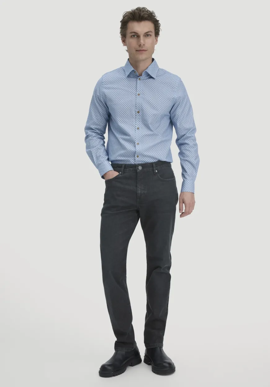 hessnatur Print Hemd Regular aus reiner Bio-Baumwolle von|Herren Hemden