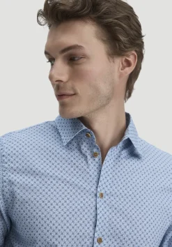 hessnatur Print Hemd Regular aus reiner Bio-Baumwolle von|Herren Hemden