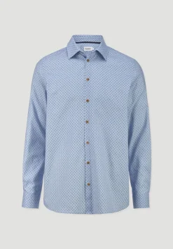 hessnatur Print Hemd Regular aus reiner Bio-Baumwolle von|Herren Hemden