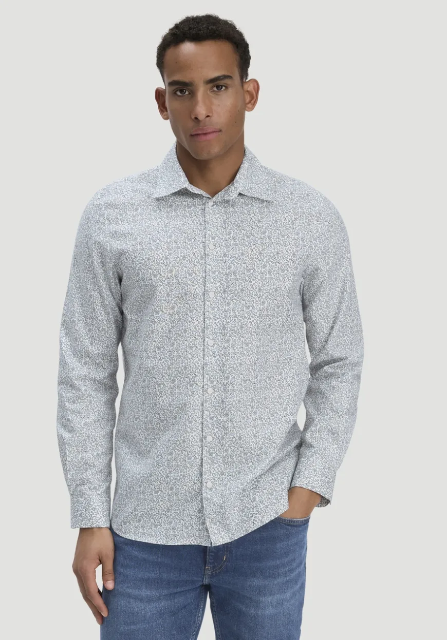 hessnatur Print Hemd Regular aus reiner Bio-Baumwolle von|Herren Hemden
