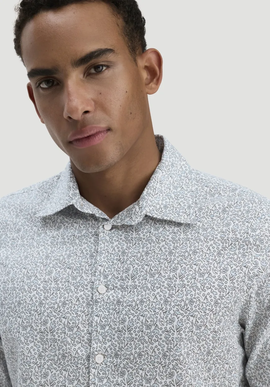 hessnatur Print Hemd Regular aus reiner Bio-Baumwolle von|Herren Hemden