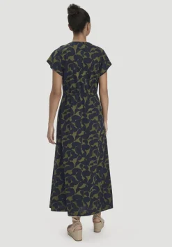 hessnatur Print Jersey Kleid Knöchellang Relaxed aus reiner Bio-Baumwolle von|Damen Kleider & Röcke