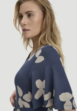 hessnatur Print Jersey Kleid kniebedeckend Slim aus TENCEL™ Lyocell von|Damen Kleider & Röcke