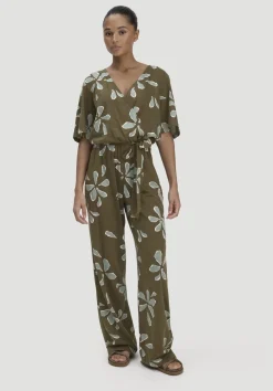 hessnatur Print Jersey Overall Relaxed aus reiner Bio-Baumwolle von|Damen Overalls