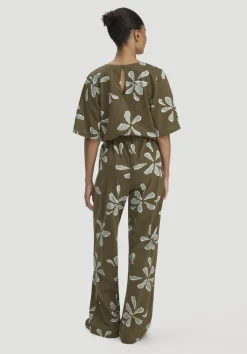 hessnatur Print Jersey Overall Relaxed aus reiner Bio-Baumwolle von|Damen Overalls