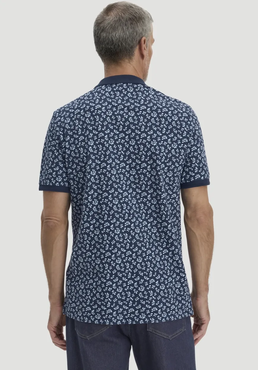 hessnatur Print Piqué Polo Relaxed aus reiner Bio-Baumwolle von|Herren T-Shirts