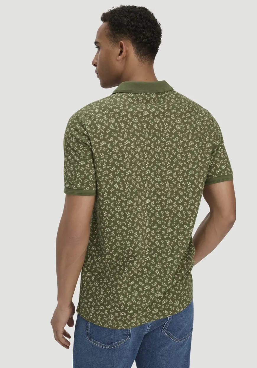 hessnatur Print Piqué Polo Relaxed aus reiner Bio-Baumwolle von|Herren T-Shirts