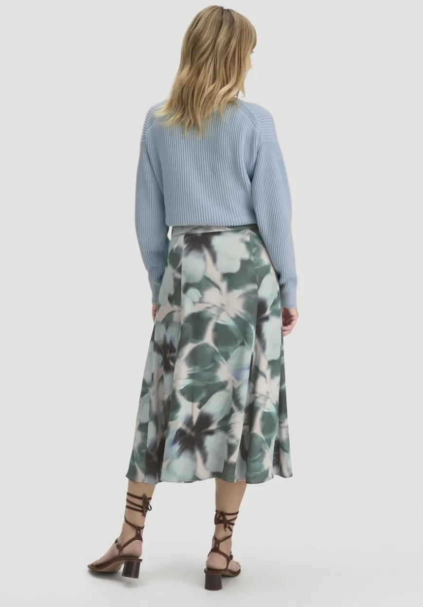 hessnatur Print Rock Midi aus LENZING™ ECOVERO™ Viskose von|Damen Kleider & Röcke