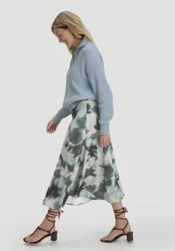hessnatur Print Rock Midi aus LENZING™ ECOVERO™ Viskose von|Damen Kleider & Röcke
