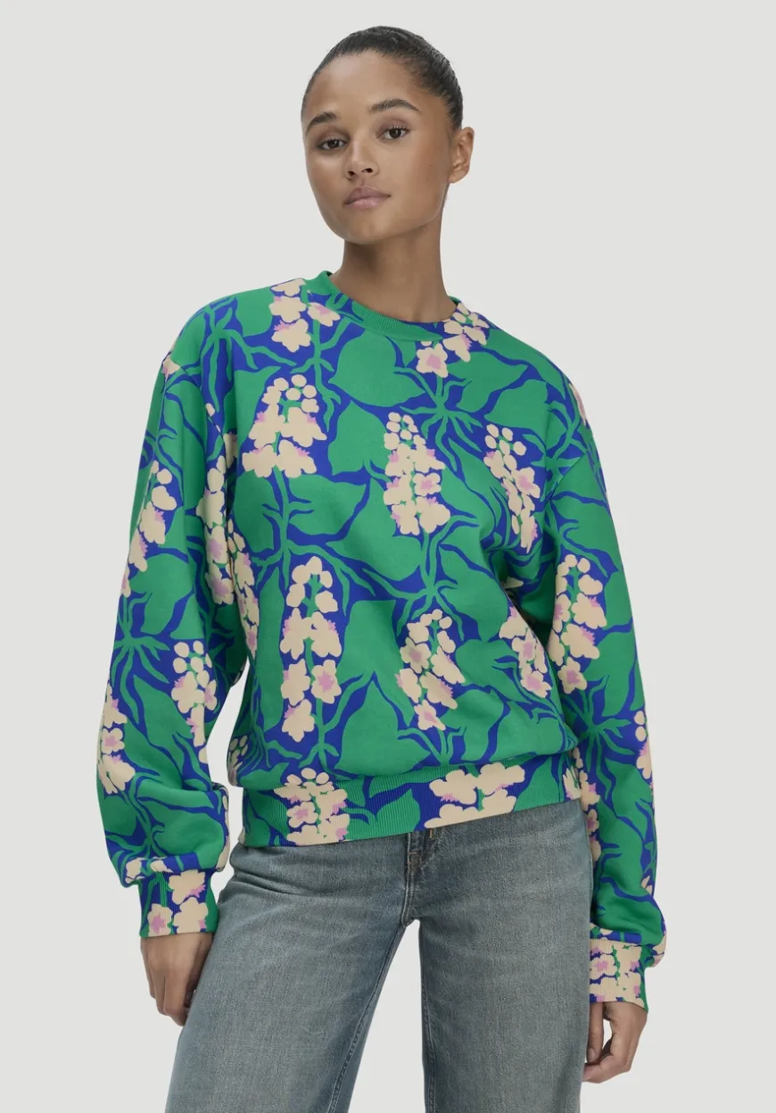 hessnatur Print Sweatshirt Oversize LIV LEE aus reiner Bio-Baumwolle von|Damen Sweatshirts|Sweat