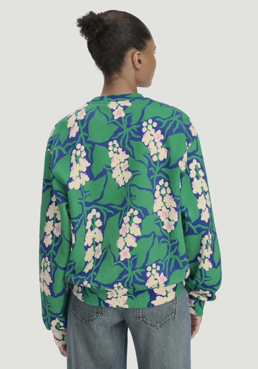hessnatur Print Sweatshirt Oversize LIV LEE aus reiner Bio-Baumwolle von|Damen Sweatshirts|Sweat