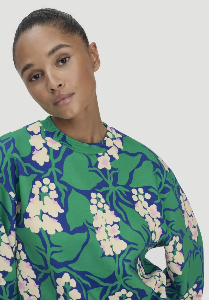 hessnatur Print Sweatshirt Oversize LIV LEE aus reiner Bio-Baumwolle von|Damen Sweatshirts|Sweat
