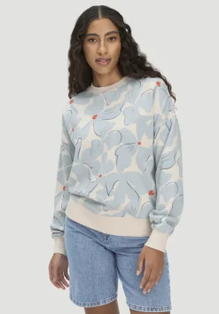 hessnatur Print Sweatshirt Oversize BETTER RECYCLING aus reiner Bio-Baumwolle von|Damen Sweatshirts|Sweat