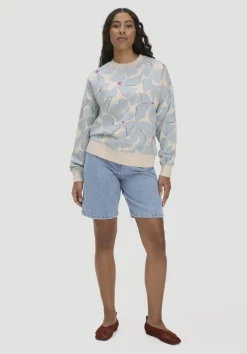 hessnatur Print Sweatshirt Oversize BETTER RECYCLING aus reiner Bio-Baumwolle von|Damen Sweatshirts|Sweat