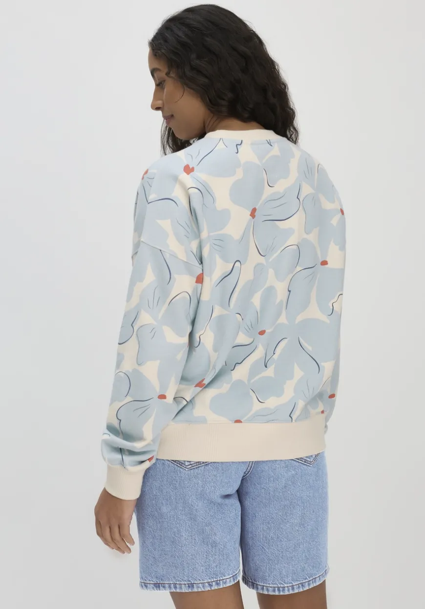 hessnatur Print Sweatshirt Oversize BETTER RECYCLING aus reiner Bio-Baumwolle von|Damen Sweatshirts|Sweat