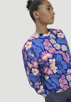 hessnatur Print Sweatshirt Oversize LIV LEE aus reiner Bio-Baumwolle von|Damen Sweatshirts|Sweat