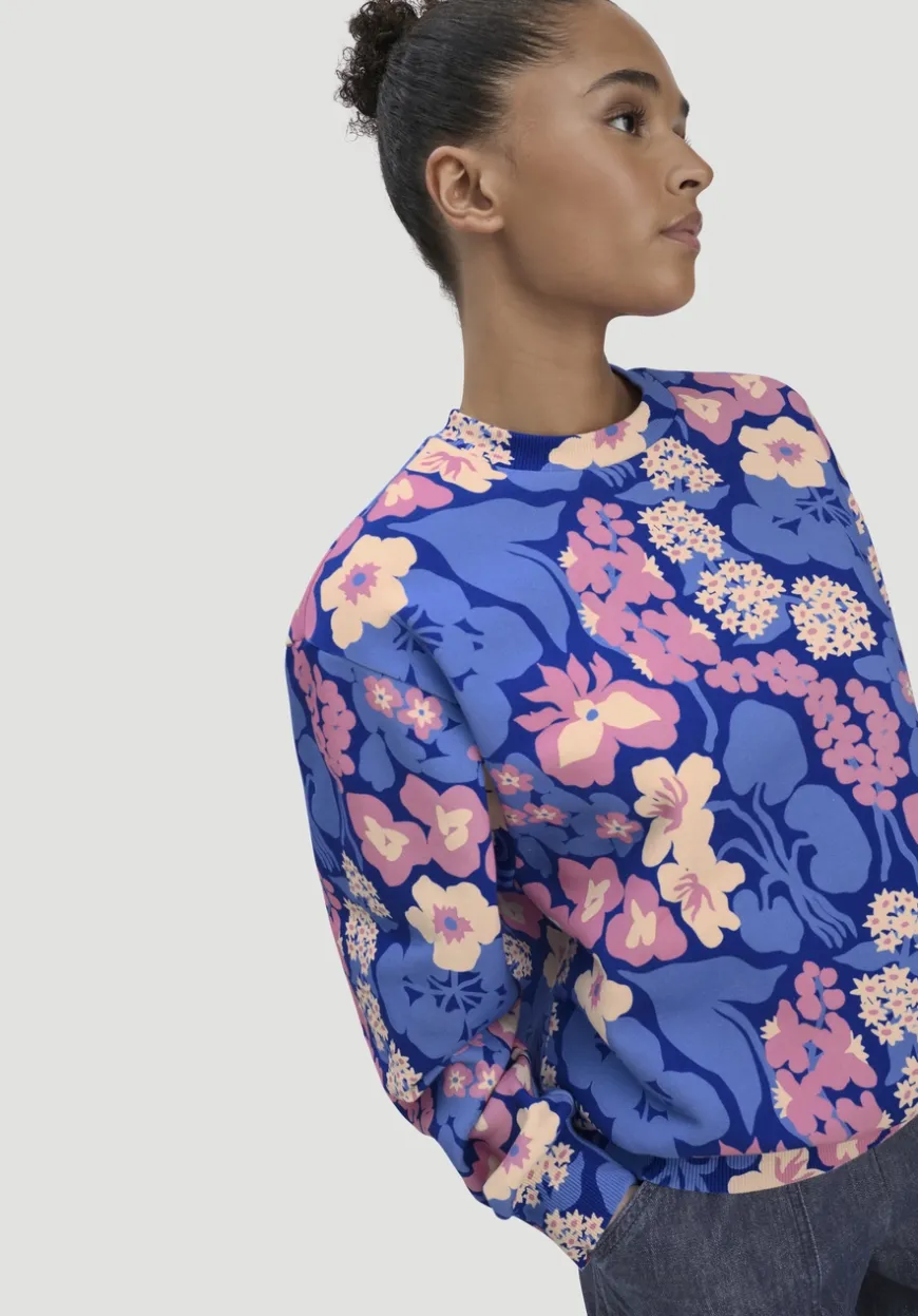 hessnatur Print Sweatshirt Oversize LIV LEE aus reiner Bio-Baumwolle von|Damen Sweatshirts|Sweat