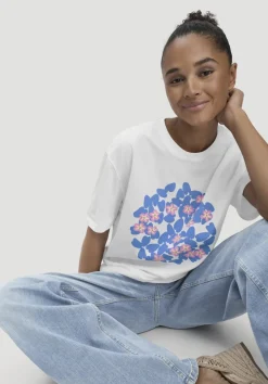 hessnatur Print T-Shirt Oversize LIV LEE aus reiner Bio-Baumwolle von|Damen Shirts & Tops