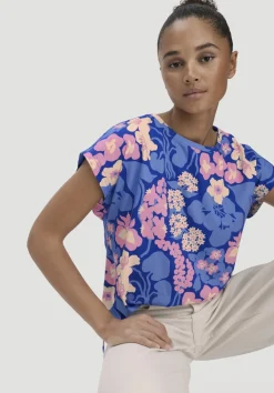 hessnatur Print T-Shirt Oversize LIV LEE aus reiner Bio-Baumwolle von|Damen Shirts & Tops