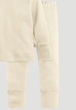 hessnatur Pyjama aus Bio-Baumwolle mit Bio-Merinowolle und Seide von| Pyjamas & Schlafoveralls|Baby Nachtwäsche