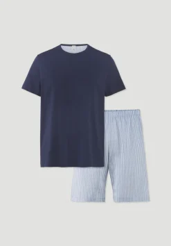hessnatur Pyjama PURE COTTON aus reiner Bio-Baumwolle von|Herren Nachtwäsche|Nachtwäsche