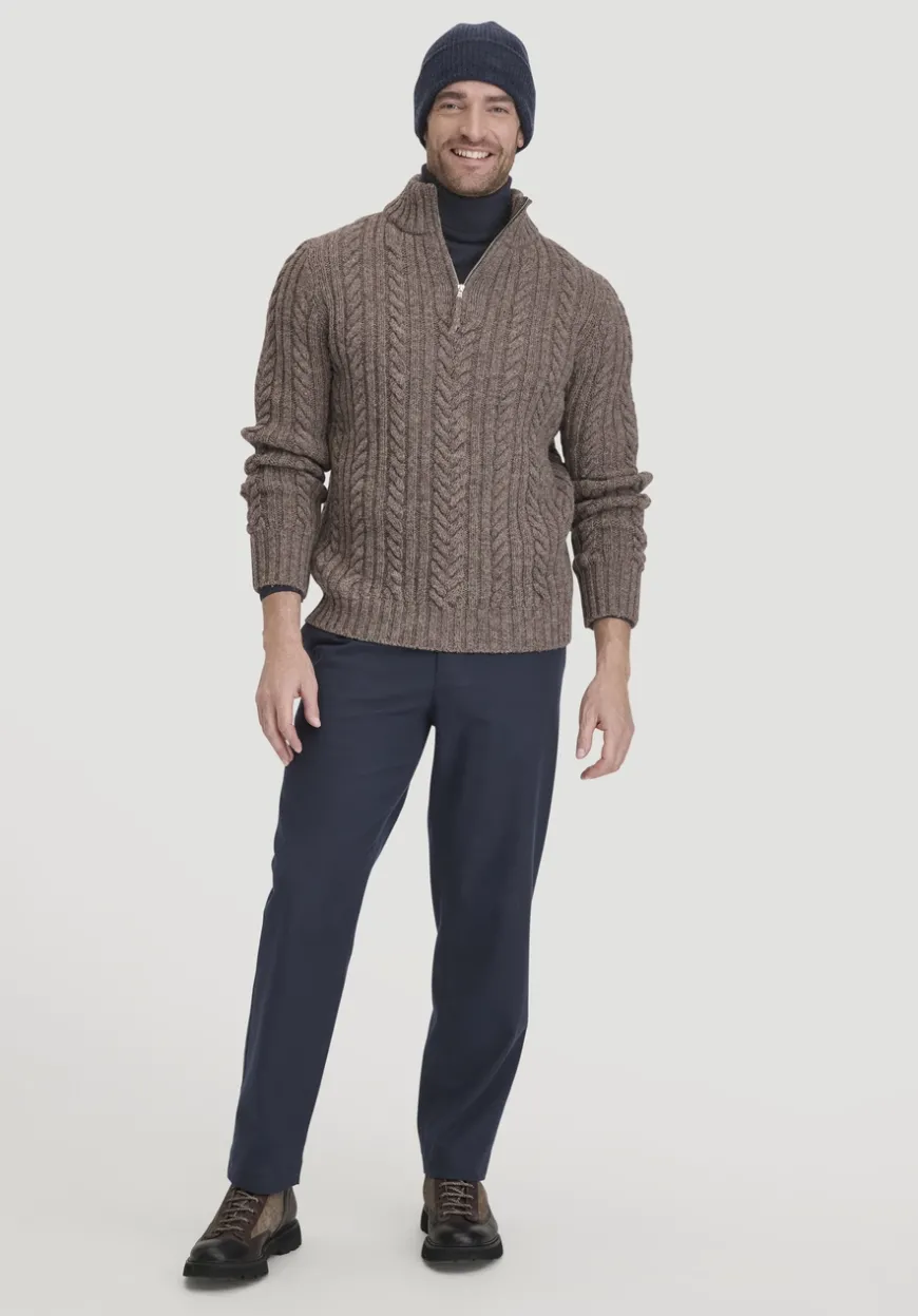 hessnatur Rhön Strick Troyer Regular aus regionaler Schurwolle von|Herren Pullover