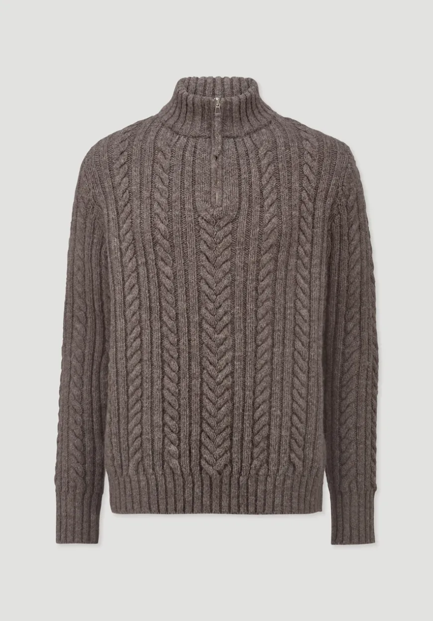 hessnatur Rhön Strick Troyer Regular aus regionaler Schurwolle von|Herren Pullover