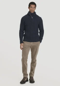 hessnatur Rhön Strick Troyer Regular aus regionaler Schurwolle von|Herren Pullover