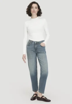 hessnatur Rib Longsleeve Slim aus Bio-Baumwolle von|Damen Shirts & Tops