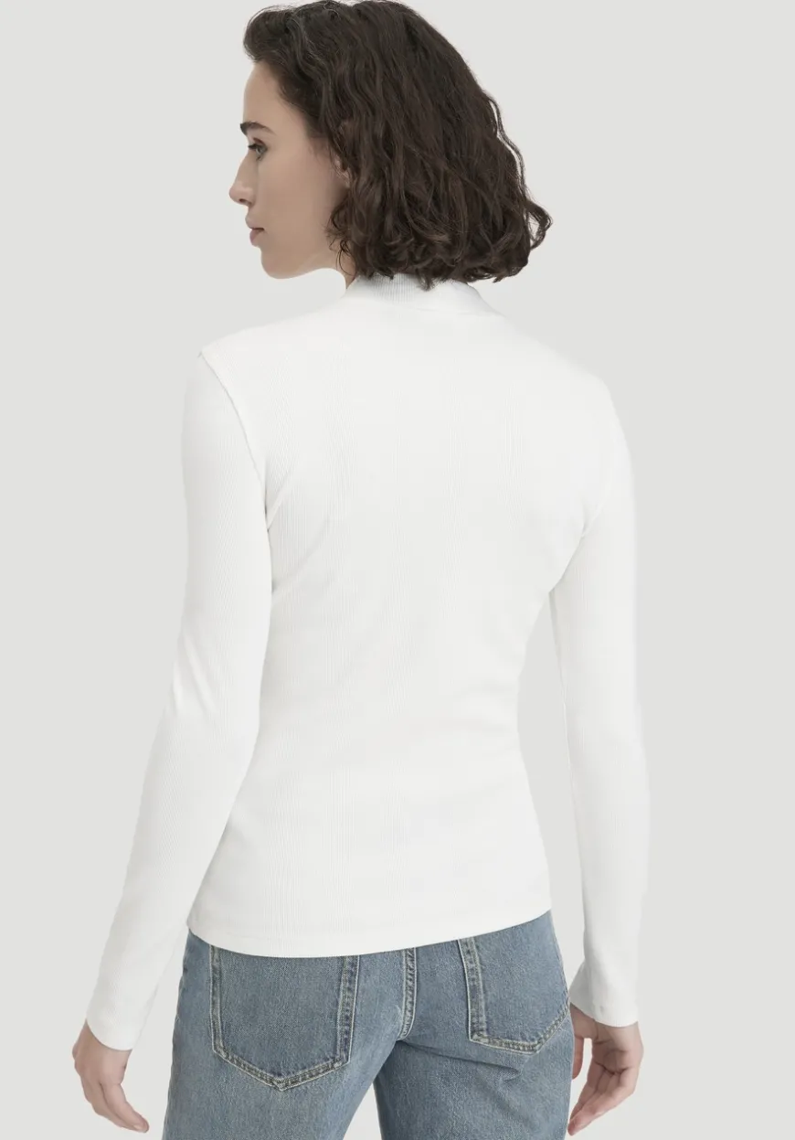 hessnatur Rib Longsleeve Slim aus Bio-Baumwolle von|Damen Shirts & Tops