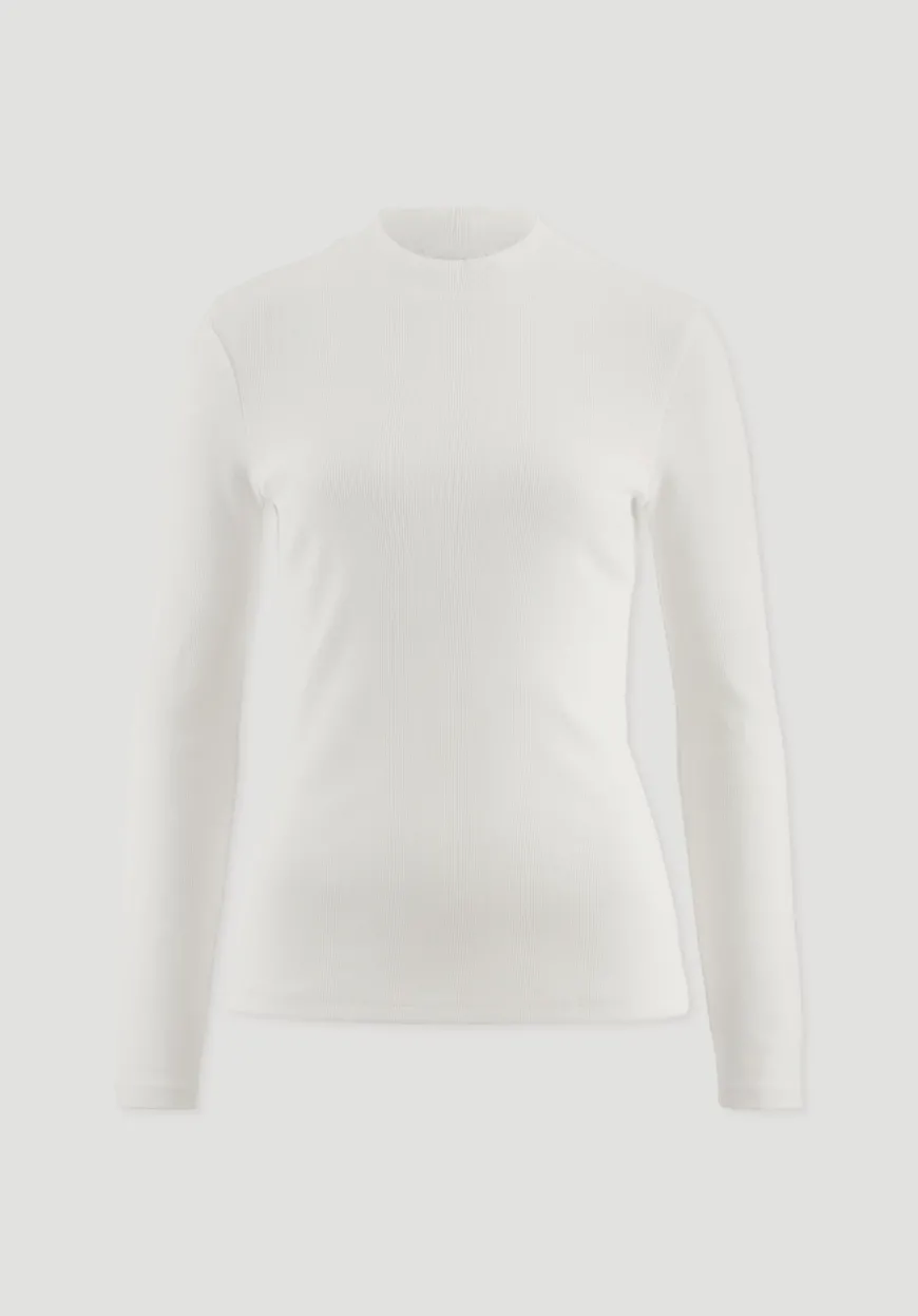 hessnatur Rib Longsleeve Slim aus Bio-Baumwolle von|Damen Shirts & Tops