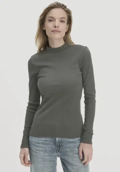 hessnatur Rib Longsleeve Slim aus Bio-Baumwolle von|Damen Shirts & Tops