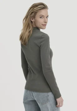 hessnatur Rib Longsleeve Slim aus Bio-Baumwolle von|Damen Shirts & Tops