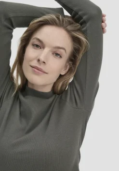 hessnatur Rib Longsleeve Slim aus Bio-Baumwolle von|Damen Shirts & Tops
