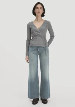 hessnatur Rib Longsleeve Slim aus Bio-Baumwolle von|Damen Shirts & Tops