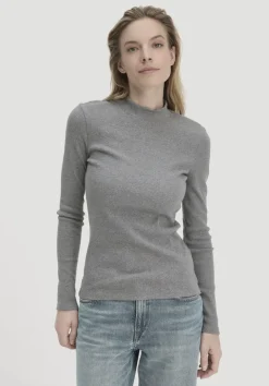hessnatur Rib Longsleeve Slim aus Bio-Baumwolle von|Damen Shirts & Tops