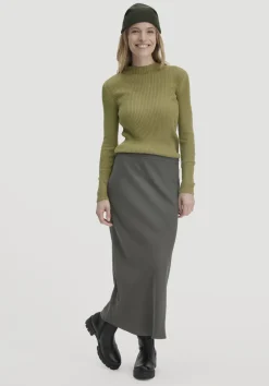 hessnatur Rock Midi Regular aus reiner LENZING™ ECOVERO™ Viskose von|Damen Kleider & Röcke