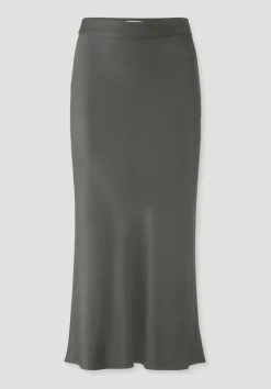 hessnatur Rock Midi Regular aus reiner LENZING™ ECOVERO™ Viskose von|Damen Kleider & Röcke