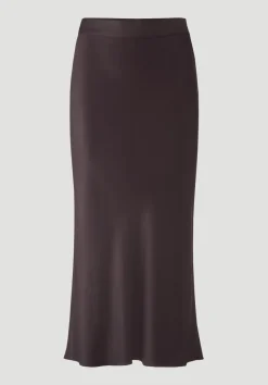 hessnatur Rock Midi Regular aus reiner LENZING™ ECOVERO™ Viskose von|Damen Kleider & Röcke
