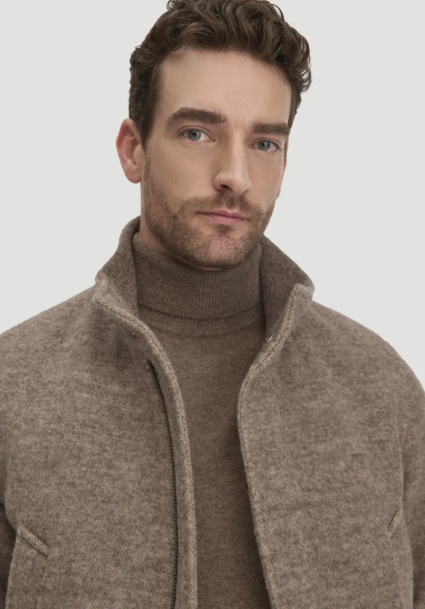 hessnatur Rollkragen Pullover Regular aus Bio-Merinowolle mit Cashmere von|Herren Pullover