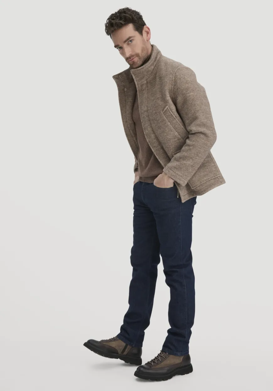 hessnatur Rollkragen Pullover Regular aus Bio-Merinowolle mit Cashmere von|Herren Pullover